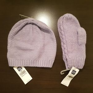 Purple Beanie and Mitten Set From GAP